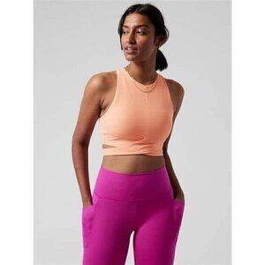 Athleta Conscious Cut Out Crop Bra Top Small D-DD